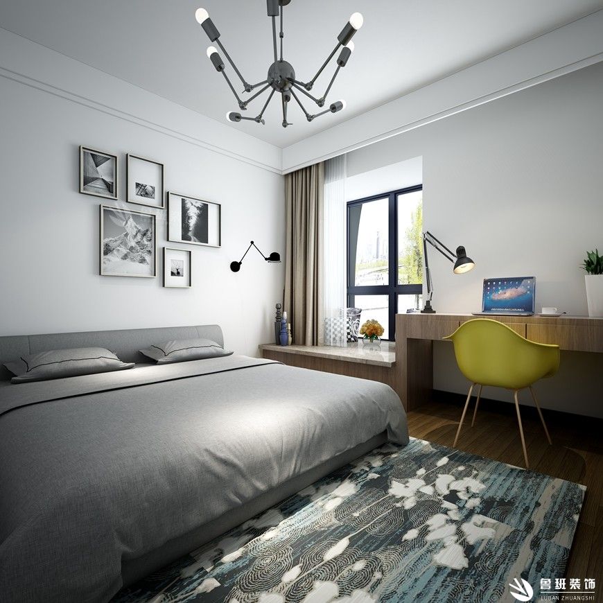 雅居乐铂琅峯三居室143平米现代风格效果图次卧设计