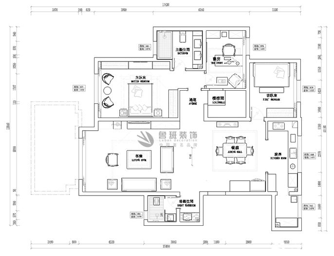 融创珑府,混搭风格,户型图