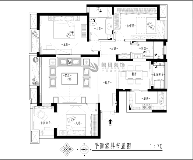 伟业公馆,中式风格,户型图