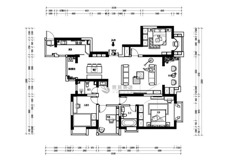 金地西沣公元北欧风格,户型图