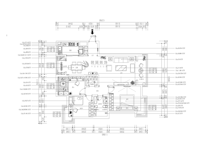 二十所家属院,现代简约风格,户型图