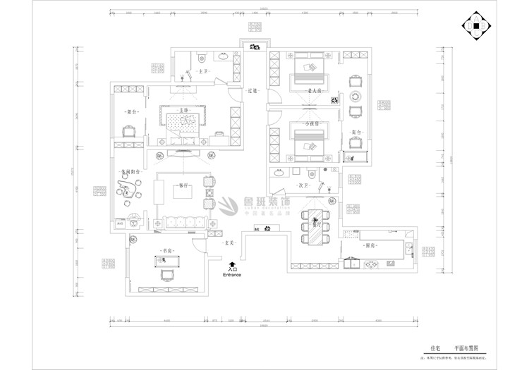 龙湖源著,中式风格,户型图