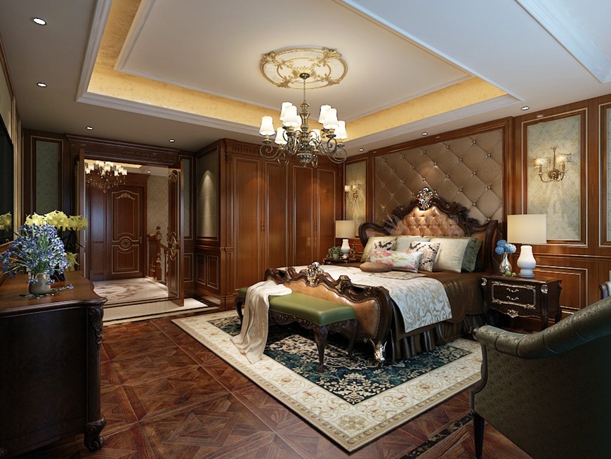 天鹅堡,欧式风格,卧室