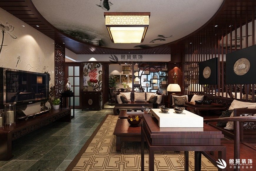 宫园壹号,新中式风格,客厅