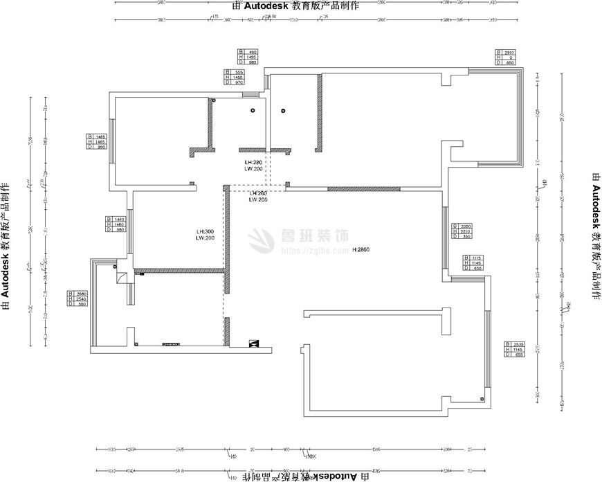 保利心语花园,现代轻奢风格,户型图