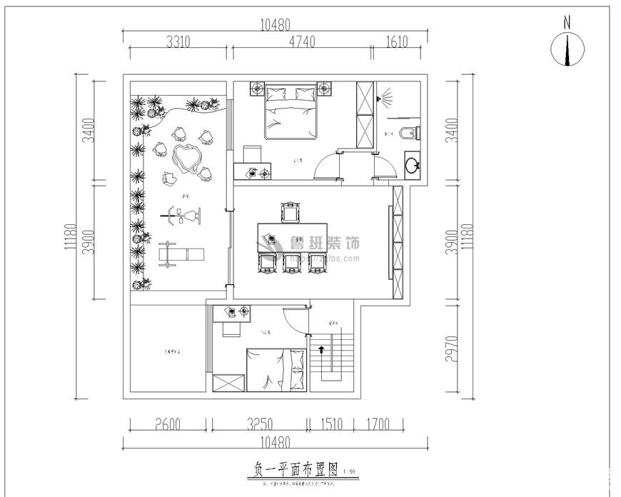 高新华府,新中式风格,户型图