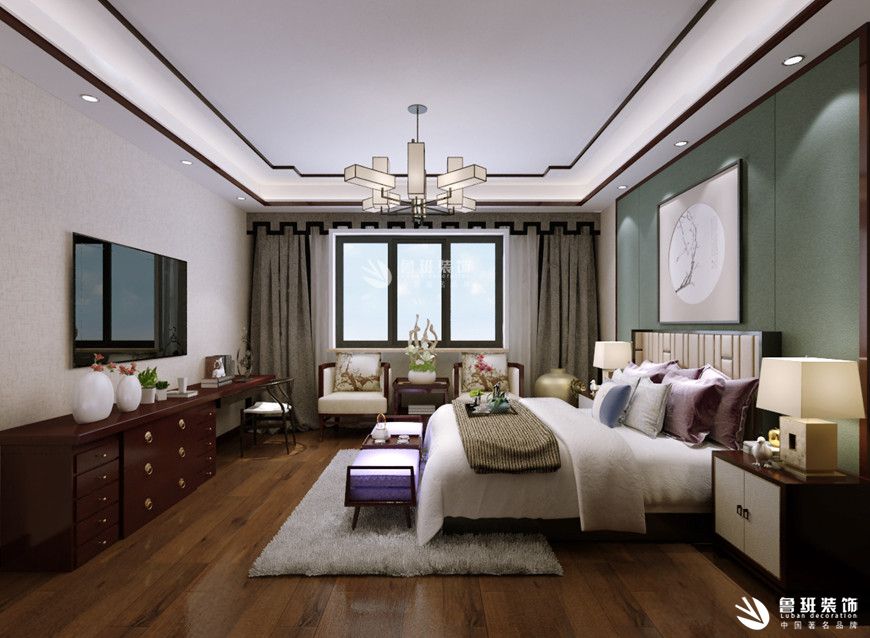 逸翠园,中式风格,卧室