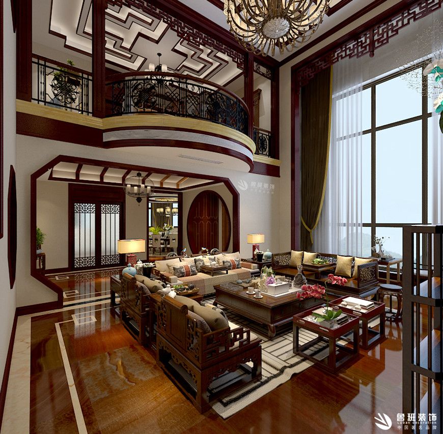 枫丹丽舍,中式风格,客厅