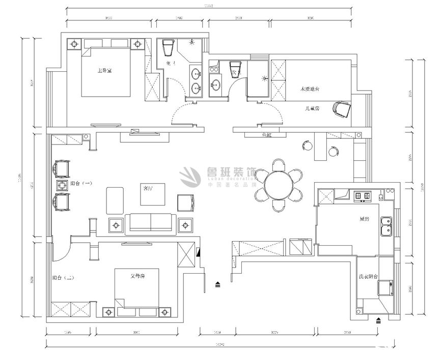 龙湖香醍社,中式风格,户型图