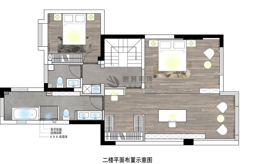 绿地城,新中式风格效果图,户型图