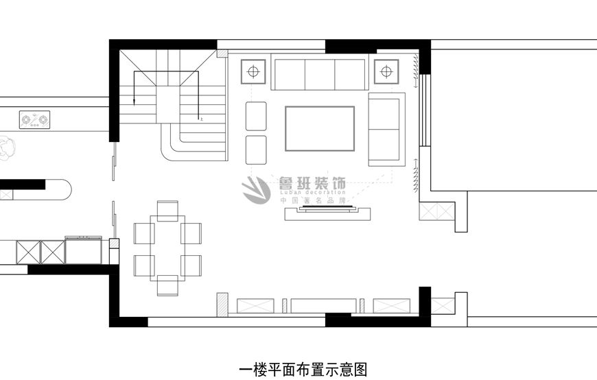 绿地城,新中式风格效果图,户型图