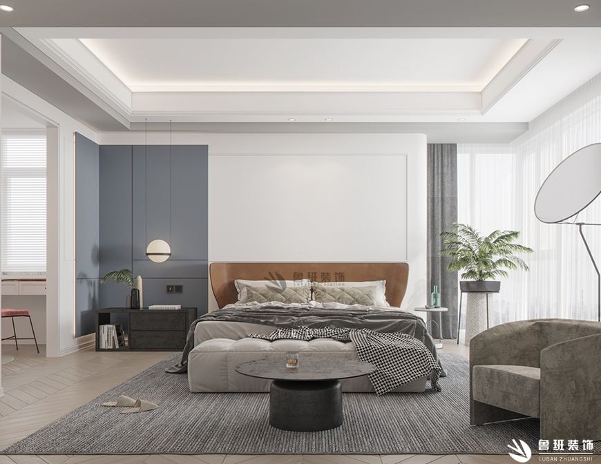 十年城罗曼尼,现代风格效果图,卧室设计