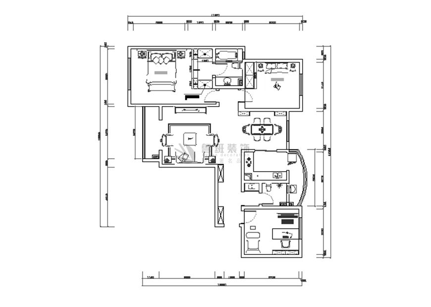 蓝光公园华府,北欧风格,户型图