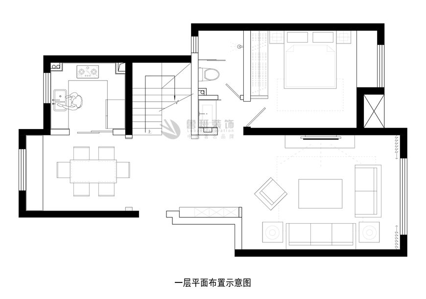 绿地城,现代简约风格,户型图