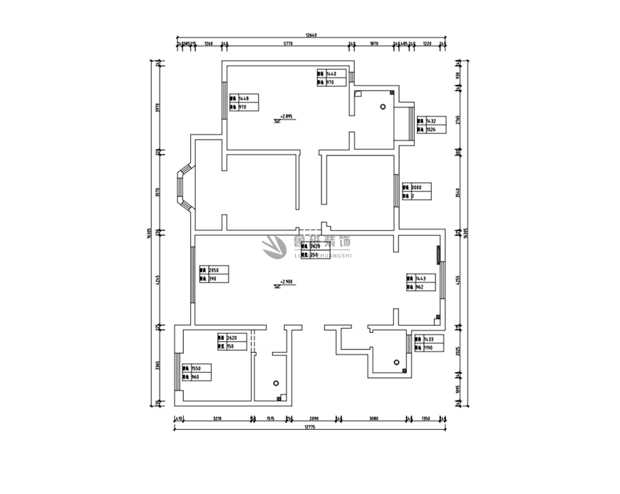 德杰花满庭,现代轻奢风格,户型图