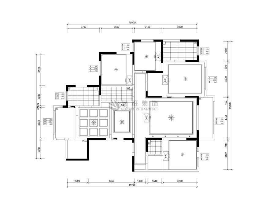 白桦林团圆,欧式风格,一楼户型图