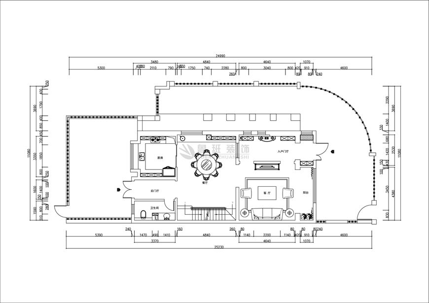 逸翠园,美式轻奢风格,二层户型图