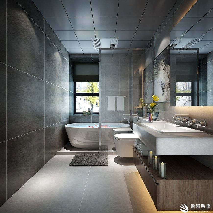雅居乐铂琅峯三居室143平米现代风格效果图卫生间设计
