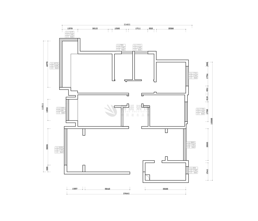 蓝光公园华府,现代风格,结构图