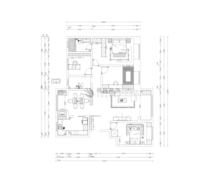 龙湖花千树,现代轻奢风格,户型图