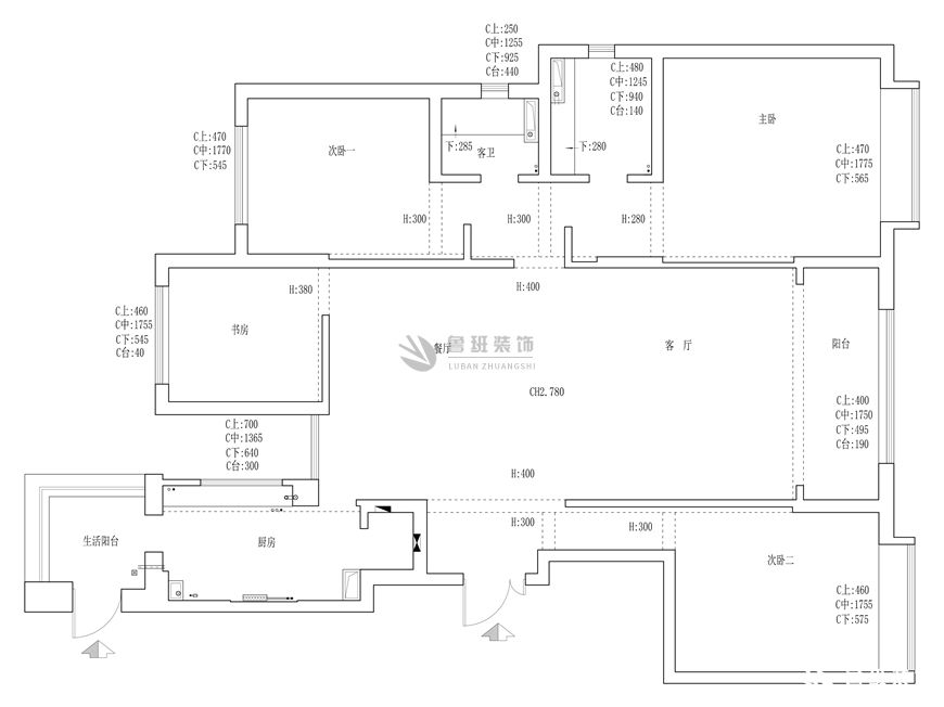 逸翠园,现代简约风格,户型图