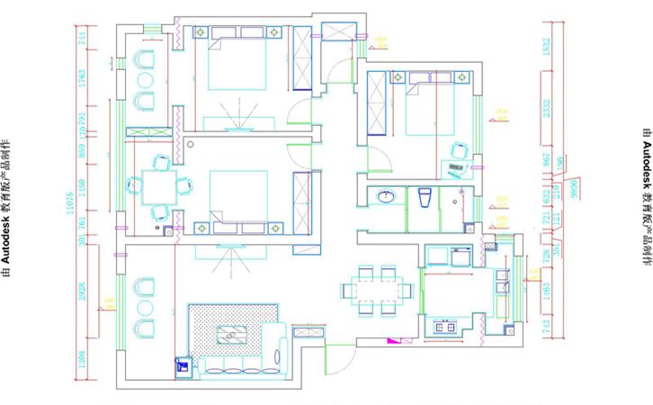 西安万达one168㎡四居室新中式风格修效果图-闫佩设计作品1