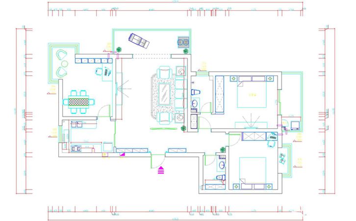 西安紫郡长安150㎡三居室欧式新古典风格修效果图-闫佩设计作品1