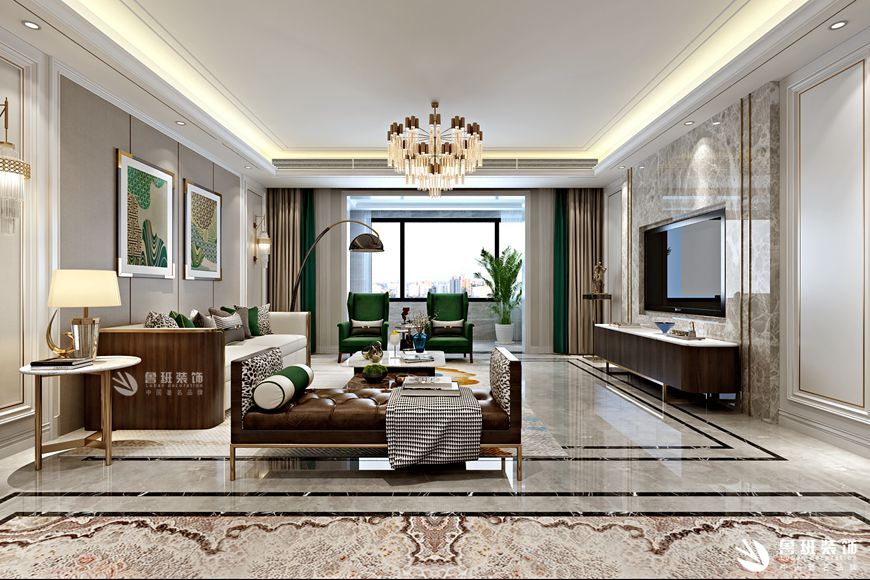 东方米兰国际城五居室230平米现代轻奢风格-任红刚设计作品赏析